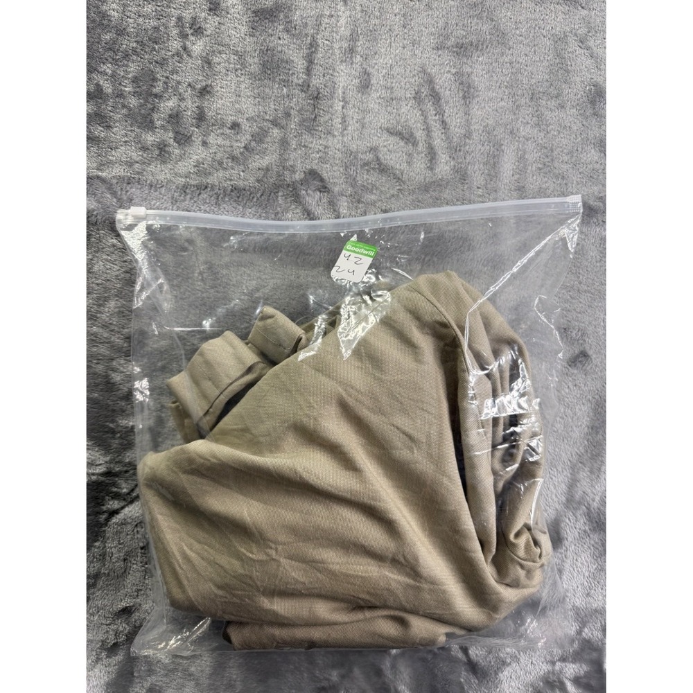Ermenegildo Zegna Men's Pants Size 38 Tan Button-through Rear Pockets Wool - Picture 9 of 9
